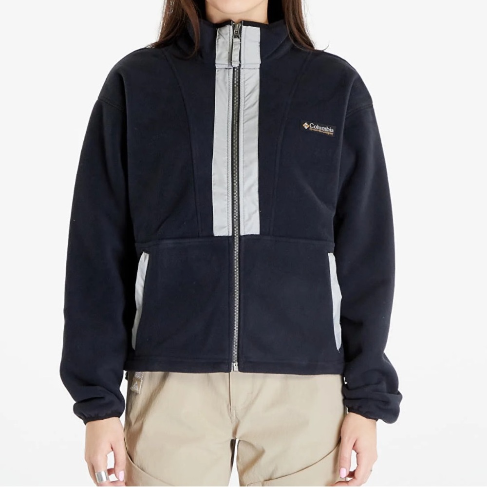 *ISO* Columbia Women’s Backbowl Fleece Black and Silver